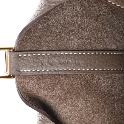 Hermes Taurillon Clemence Picotin Lock 18 PM Etoupe 7 of 11