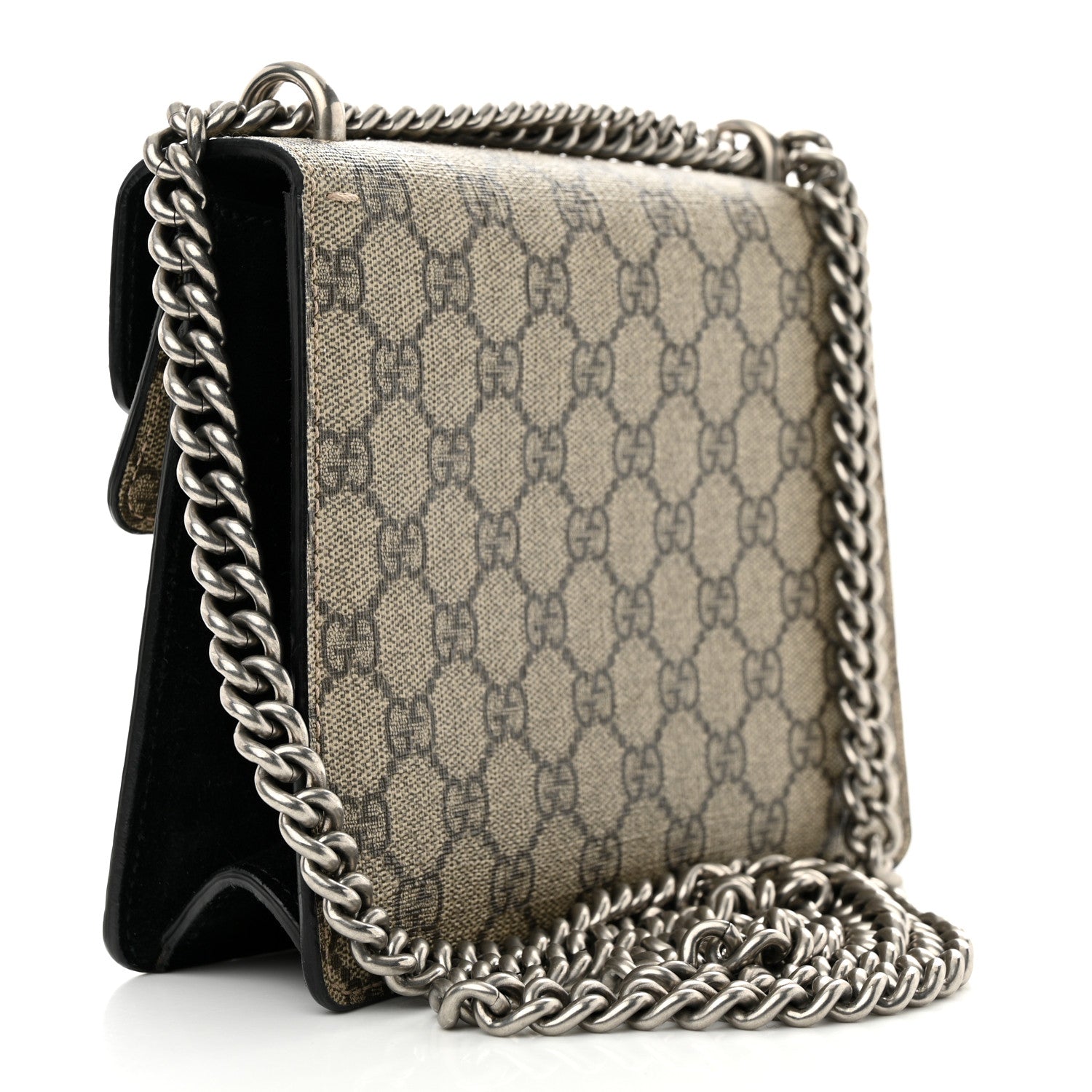 Gucci GG Supreme Monogram Mini Dionysus Shoulder Bag Black 3 of 13
