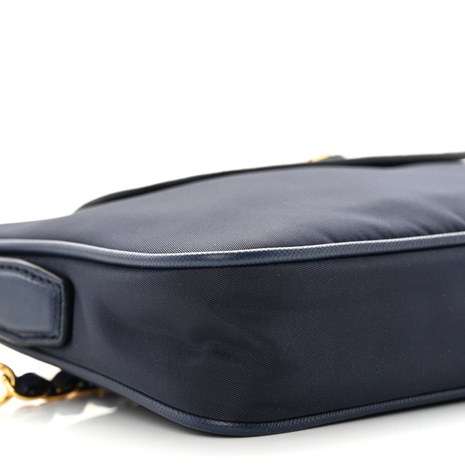 Prada Tessuto Nylon Saffiano Crossbody Bag Bleu 10 of 12
