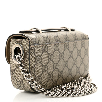 Gucci Senna GG Supreme Petite Mini GG Top Handle Shoulder Bag Beige Ebony 3 of 12