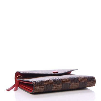 Louis Vuitton Damier Ebene Victorine Wallet Red 4 of 9