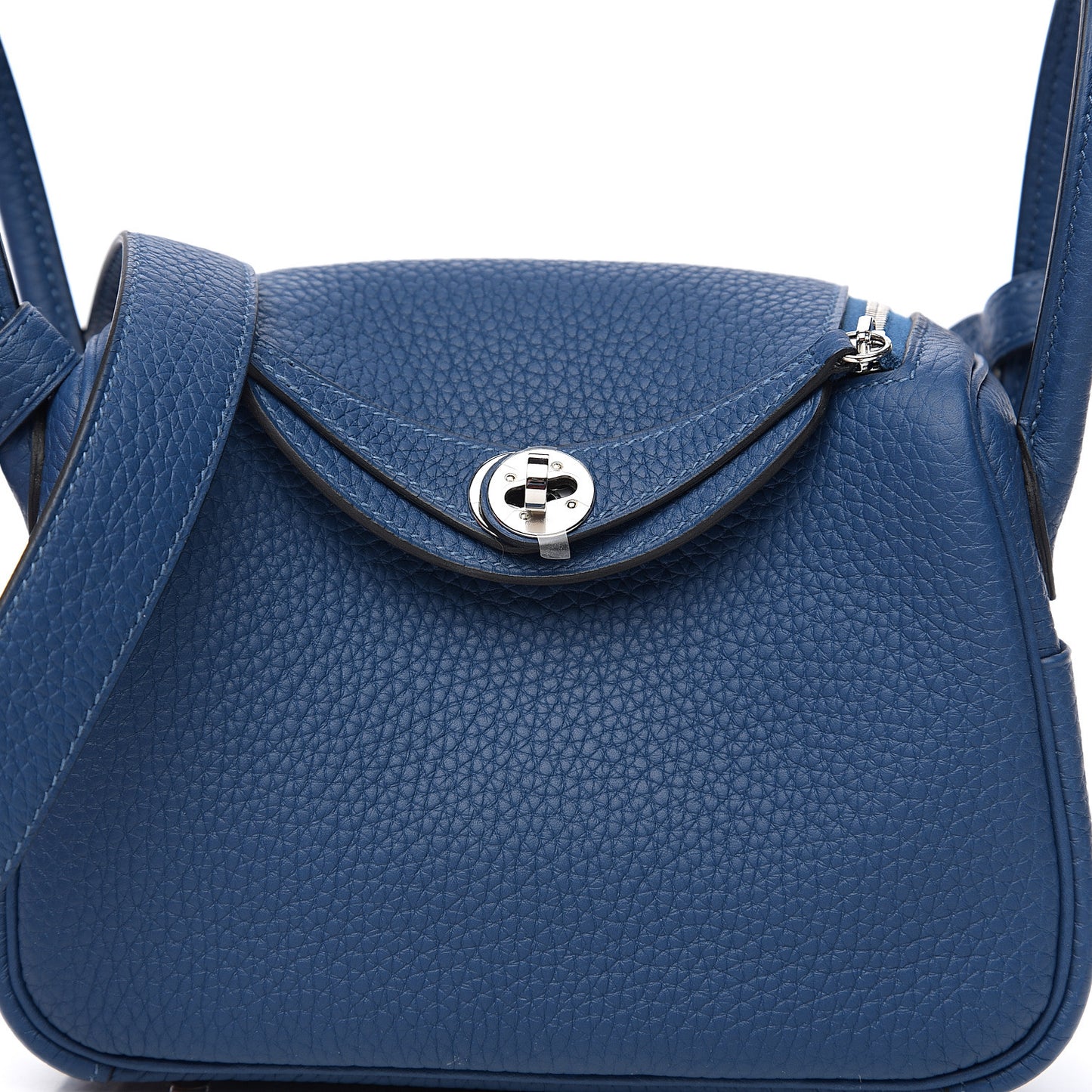 Taurillon Clemence Mini Lindy 20 Deep Bleu