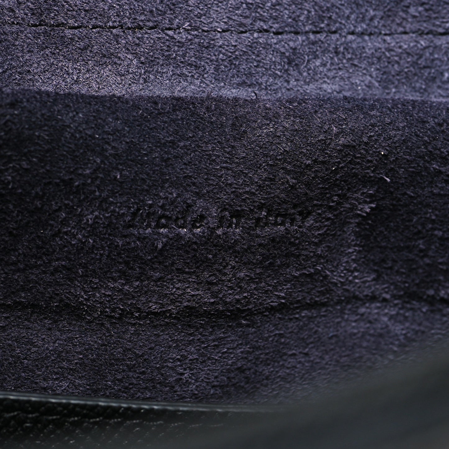 Grained Calfskin Micro Belt Bag Black