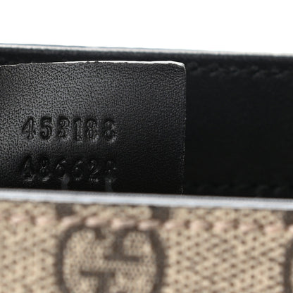 Gucci GG Supreme Monogram Calfskin Small Padlock Top Handle Bag Beige Black Cuir 7 of 11