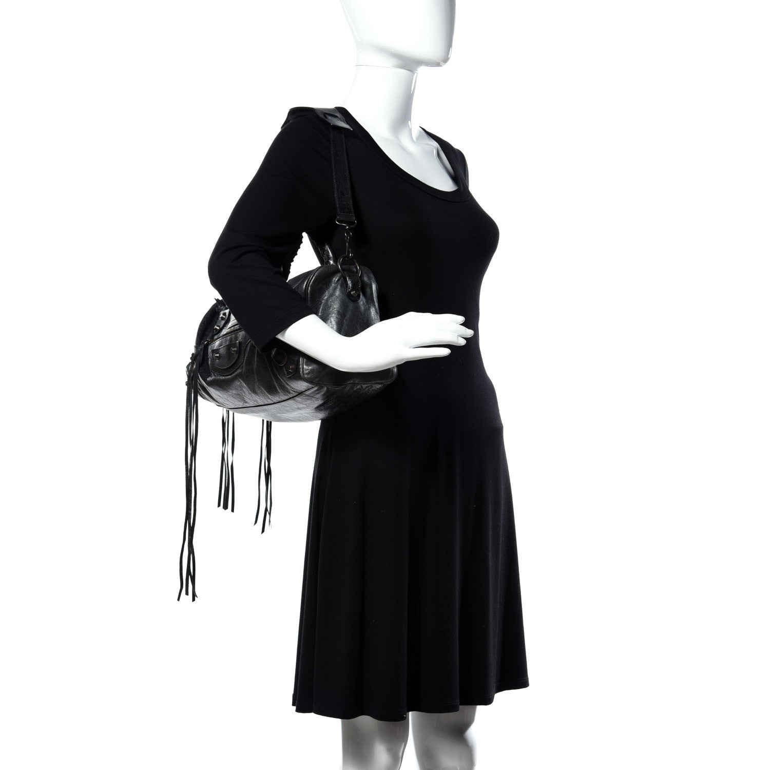 Balenciaga Agneau Classic Hardware Twiggy Black 2 of 9