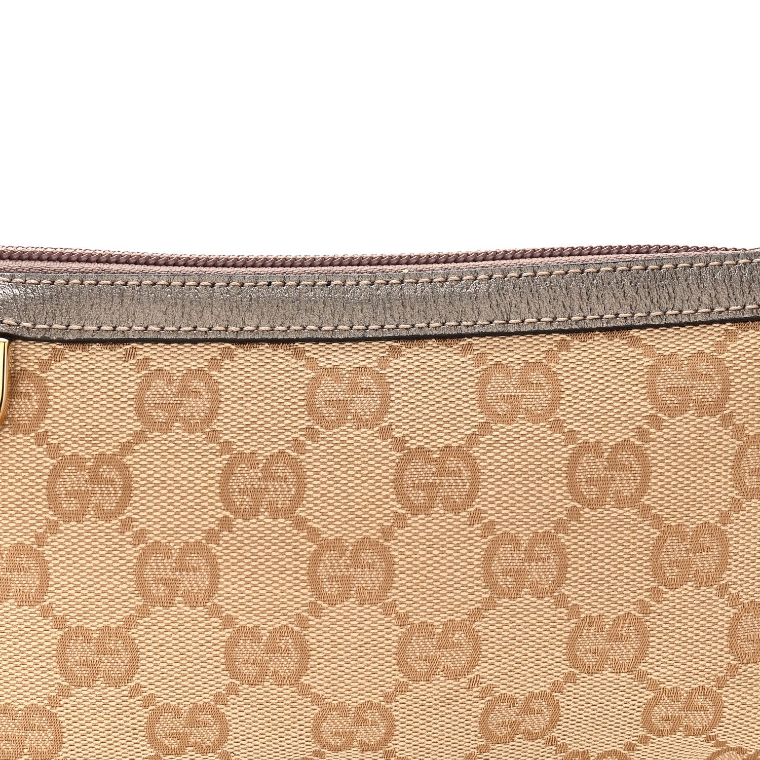 Gucci Monogram D Ring Cosmetic Case Metallic Bronze 9 of 12