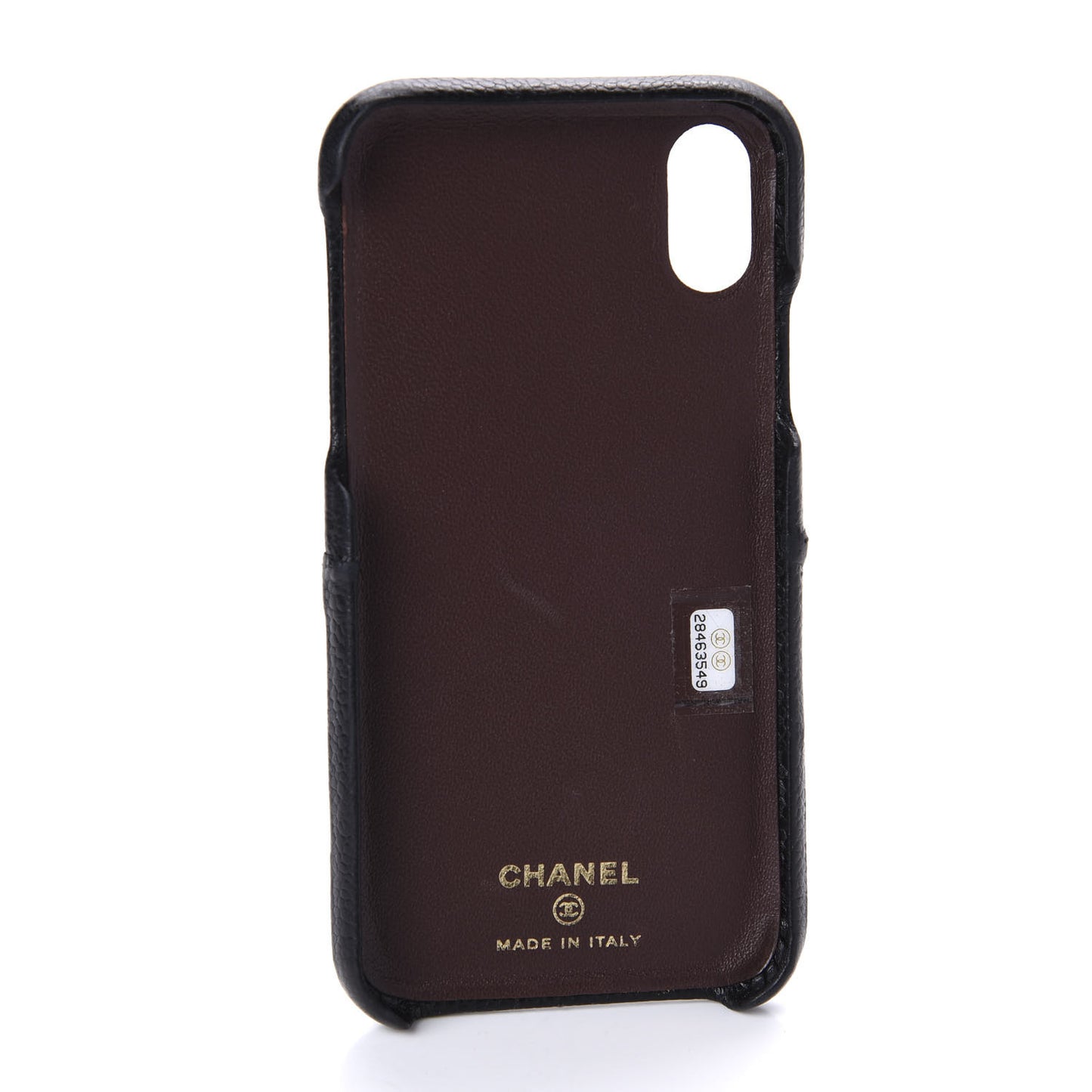 Caviar Quilted iPhone X Coco Tech Case Black