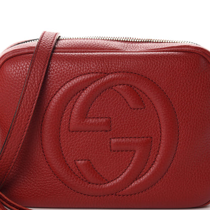 Gucci Pebbled Calfskin Small Soho Disco Bag Tabasco Red 10 of 10