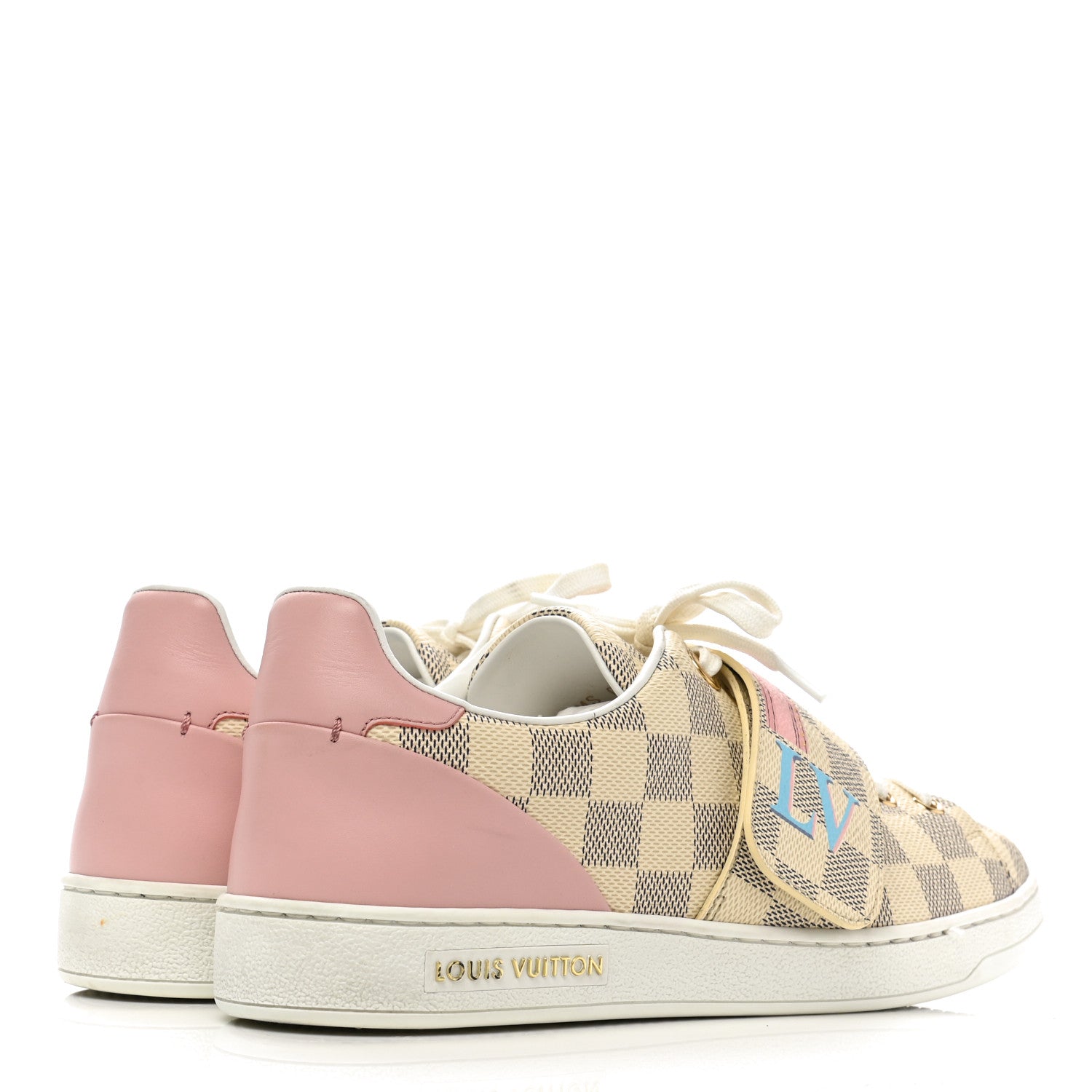 Louis Vuitton Damier Azur Summer Trunks Frontrow Sneaker 38.5 4 of 8