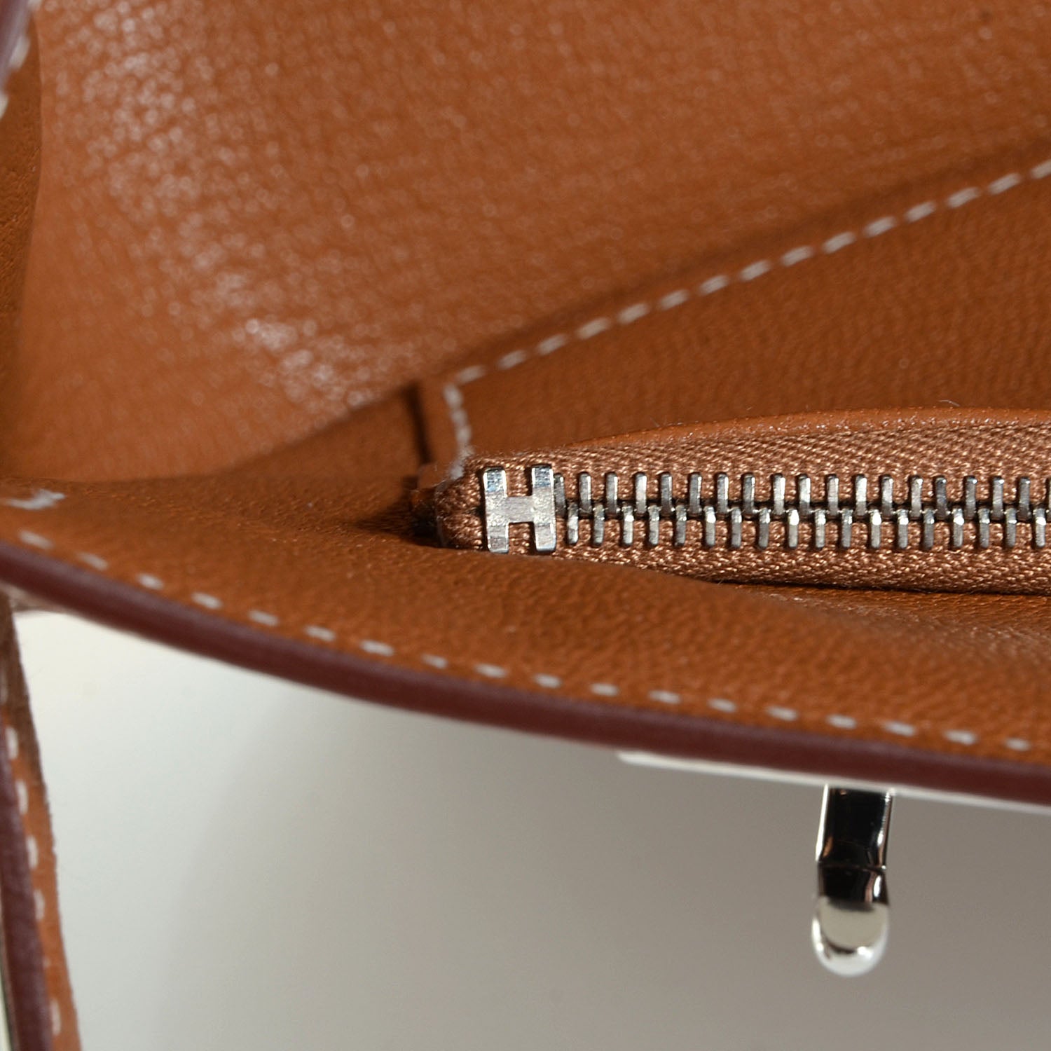 Hermes Taurillon Clemence Jypsiere 28 Gold 13 of 23
