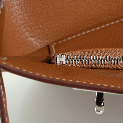 Hermes Taurillon Clemence Jypsiere 28 Gold 13 of 23
