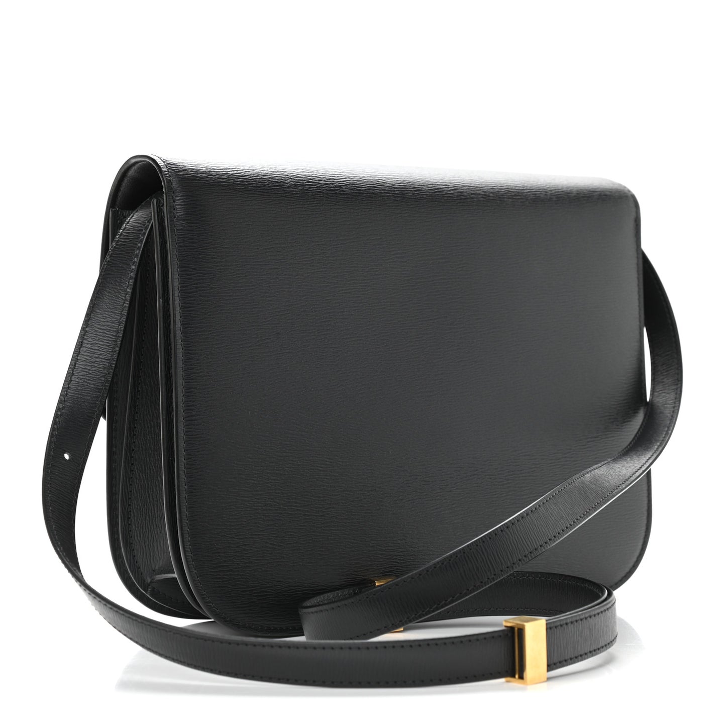 Liege Calfskin Medium Classic Box Flap Bag Anthracite