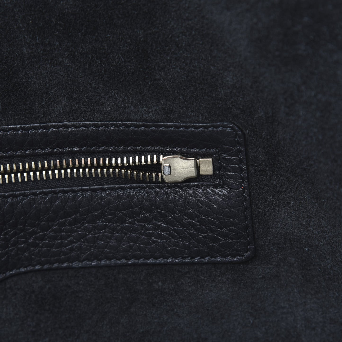 Grained Calfskin Rockstud Shoulder Tote Black