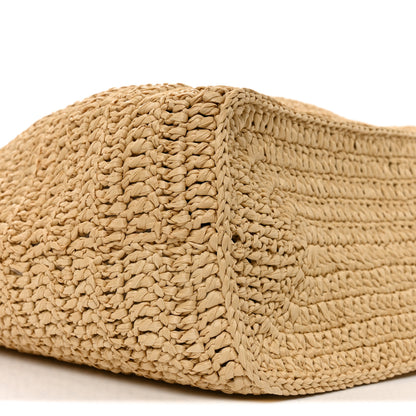 Saint Laurent Raffia Rive Gauche Tote Natural 9 of 10