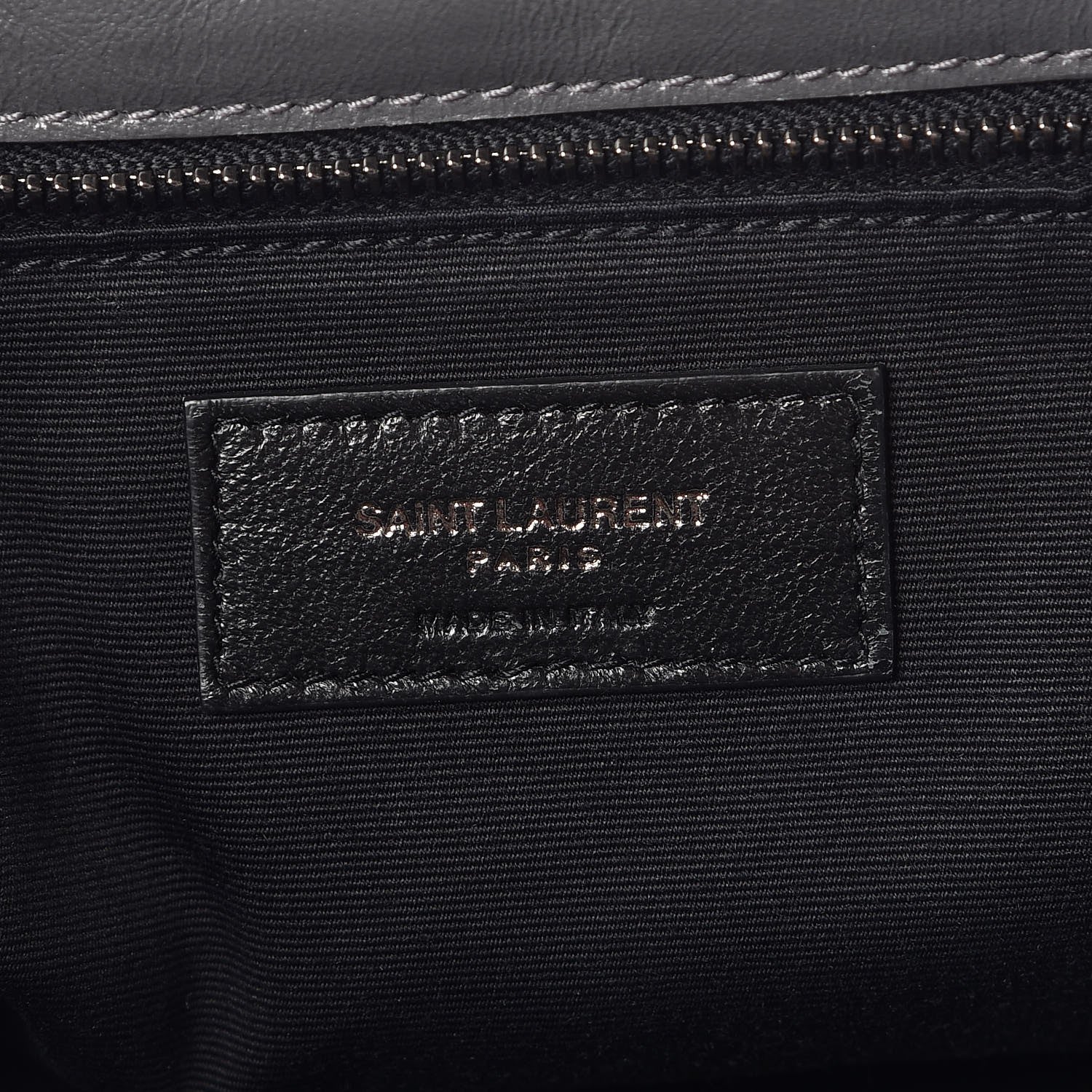 Saint Laurent Crinkled Calfskin Matelasse Monogram Large Niki Chain Satchel Storm 7 of 9