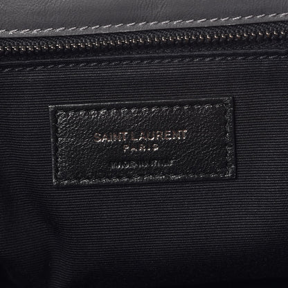 Saint Laurent Crinkled Calfskin Matelasse Monogram Large Niki Chain Satchel Storm 7 of 9