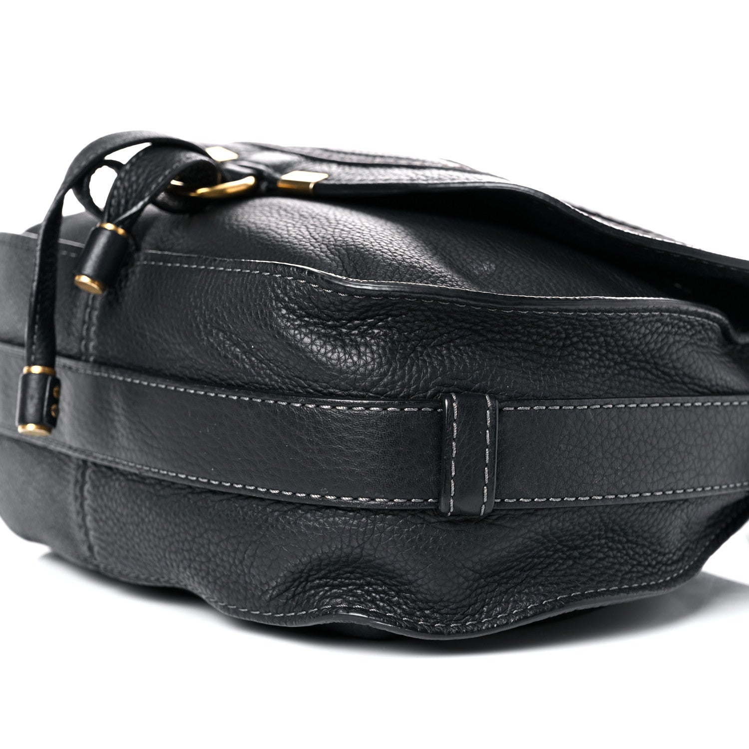 Chloe Calfskin Medium Marcie Round Crossbody Bag Black 8 of 21