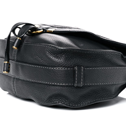 Chloe Calfskin Medium Marcie Round Crossbody Bag Black 8 of 21