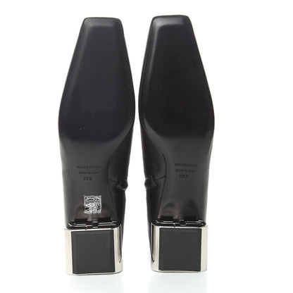Balenciaga Sheepskin Typo Ankle Booties 39.5 Black 6 of 10
