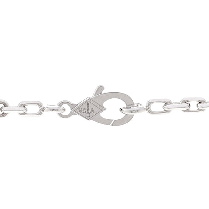 Van Cleef & Arpels 18K White Gold Mother of Pearl 10 Motifs Vintage Alhambra Necklace 4 of 6