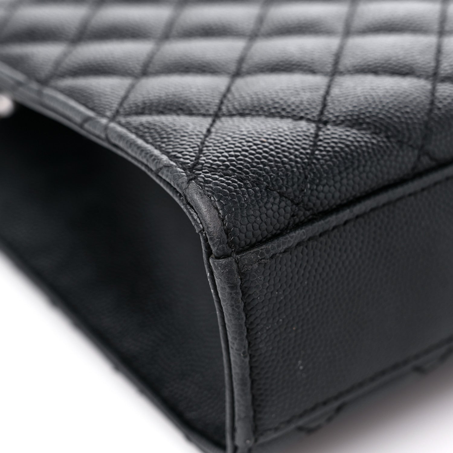 Saint Laurent Grain De Poudre Textured Mixed Matelasse Triquilt Medium Monogram Satchel Black 10 of 18