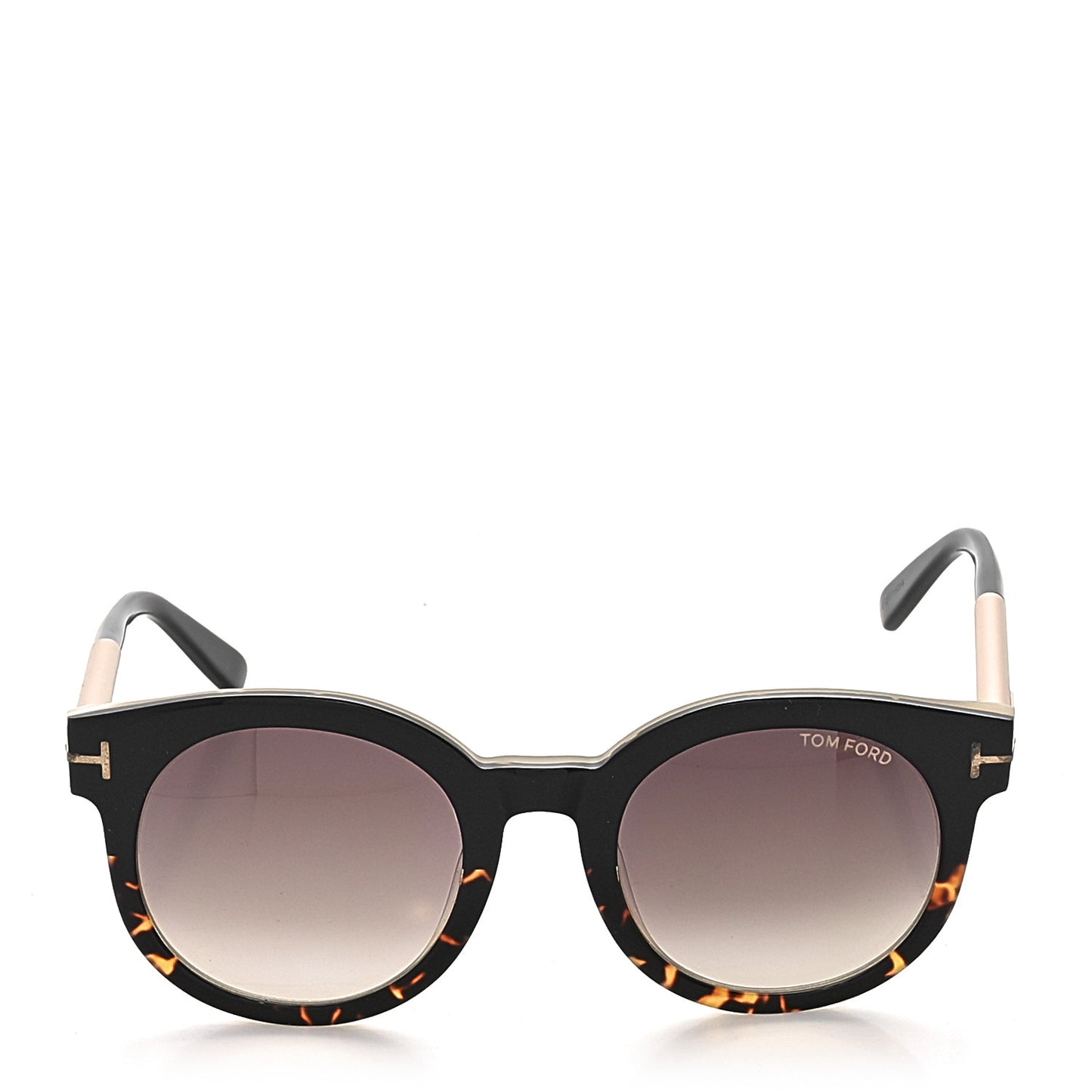 Janina Round Sunglasses TF435 Tortoise Black