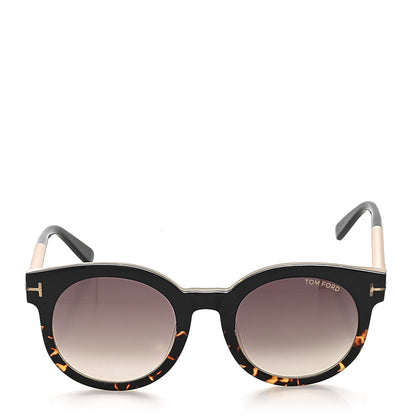 Tom Ford Janina Round Sunglasses TF435 Tortoise Black 2 of 8