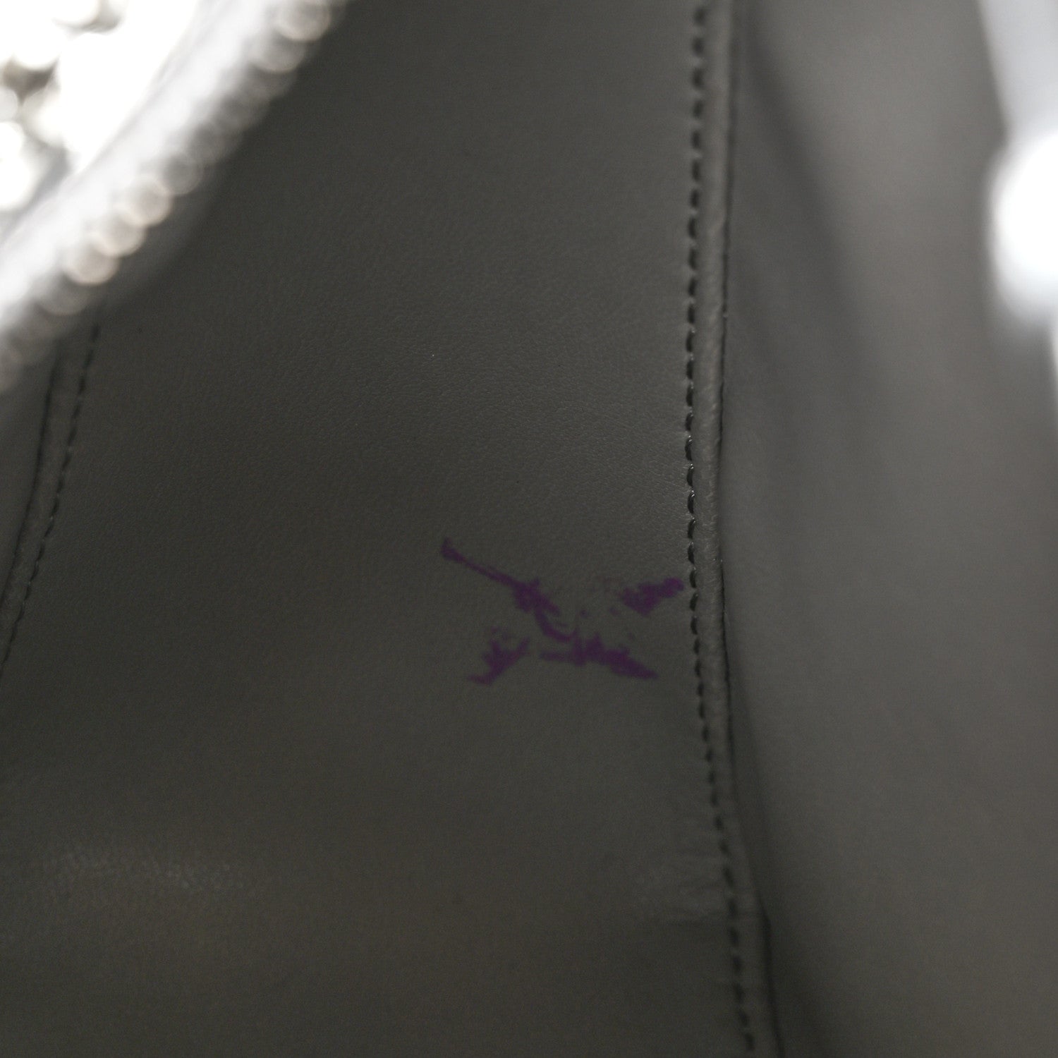 Givenchy Metallic Lambskin Small Moon Cut Out Shoulder Bag Silvery 11 of 11