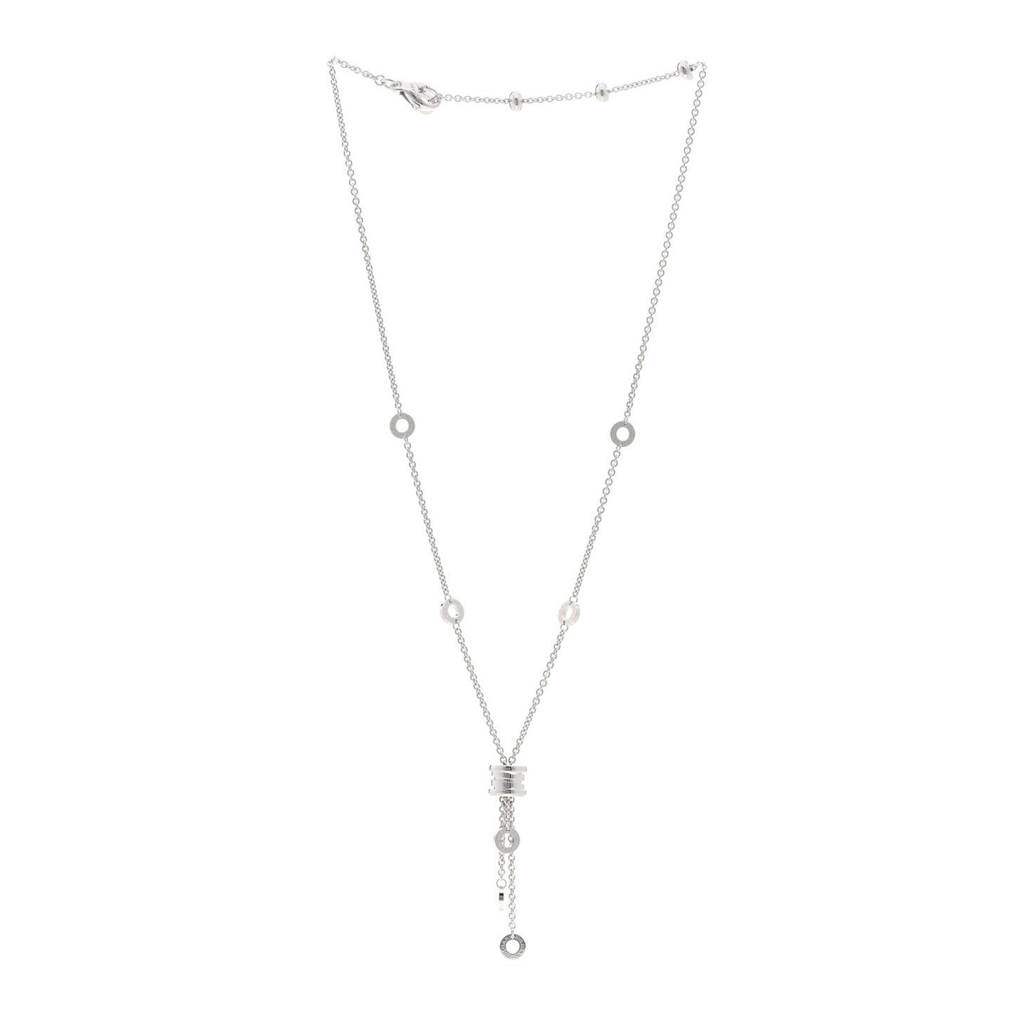 18K White Gold B.Zero1 Lavalier Necklace
