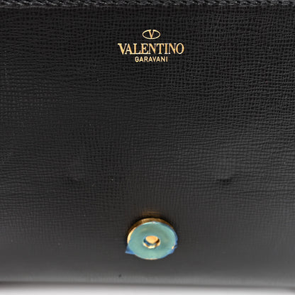 Valentino Garavani Grainy Calfskin Vlogo Stud Sign Shoulder Bag Black 10 of 11