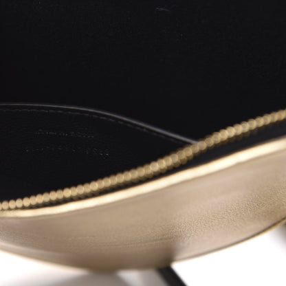 Saint Laurent Metallic Calfskin Heart Monogram Crossbody Gold 7 of 10