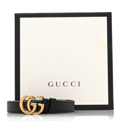 Gucci Calfskin Double G 20mm Belt 90 36 Black 8 of 8