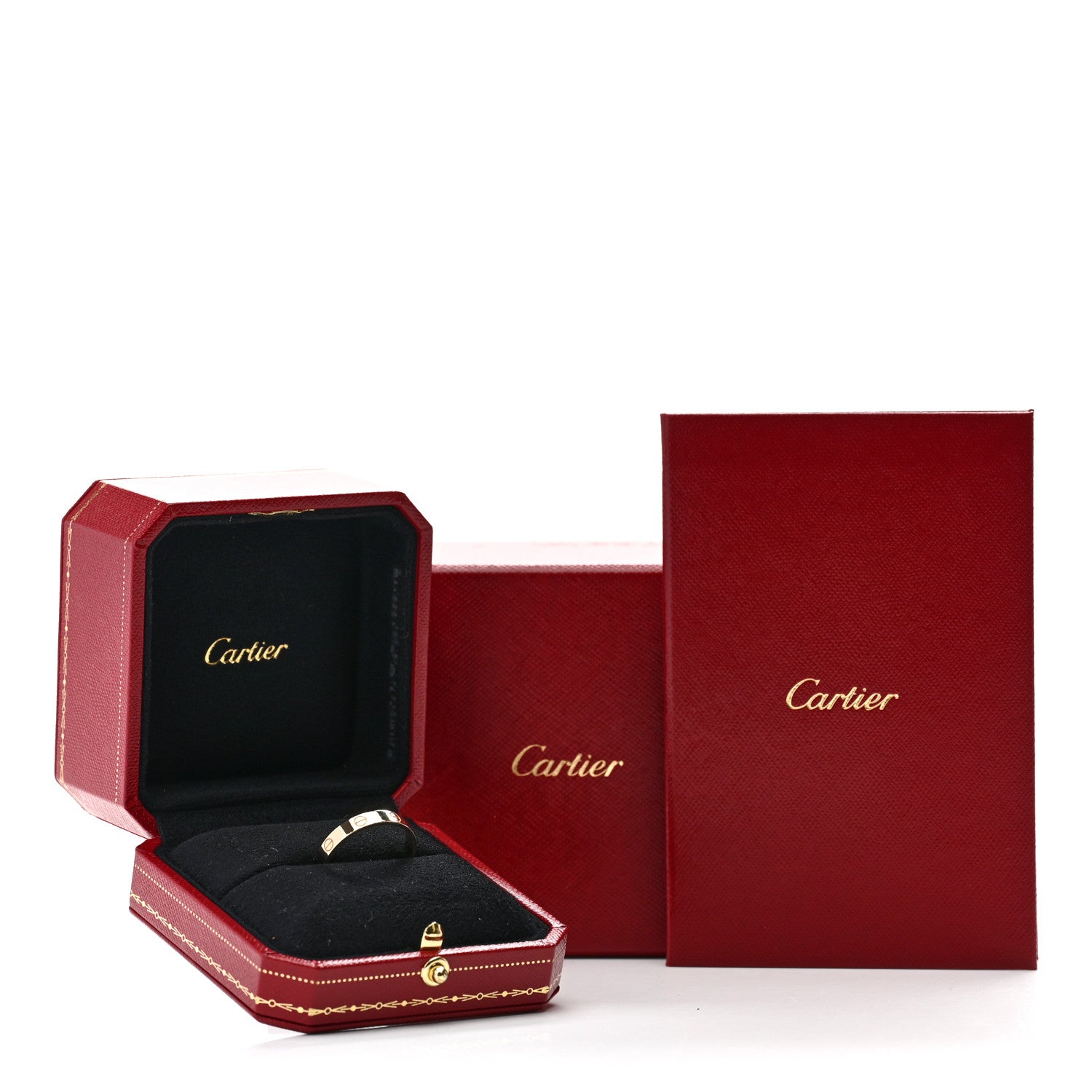 Cartier 18K Yellow Gold 3.5mm LOVE Wedding Band Ring 63 10.25 5 of 5