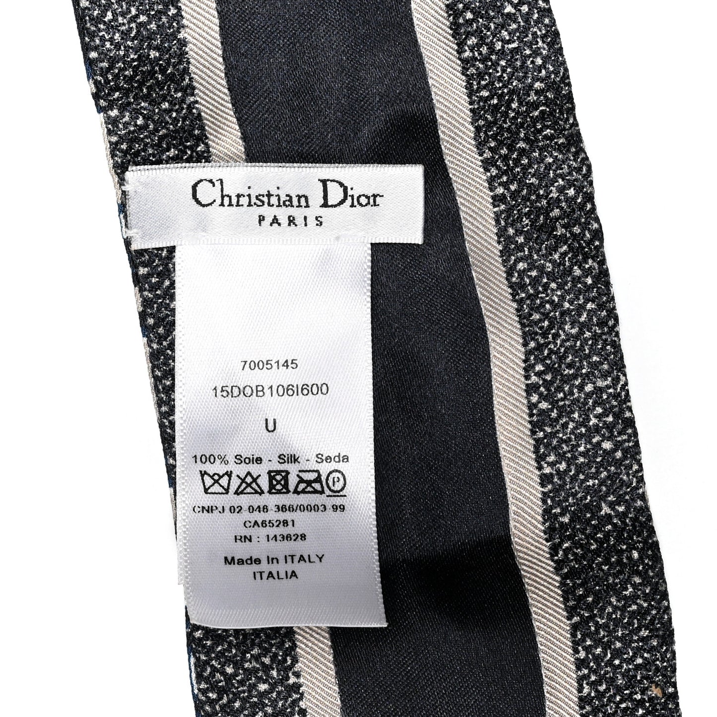 Silk Oblique Mitzah Scarf Blue