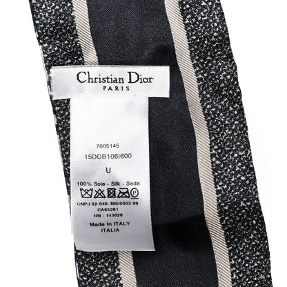 Christian Dior Silk Oblique Mitzah Scarf Blue 2 of 3