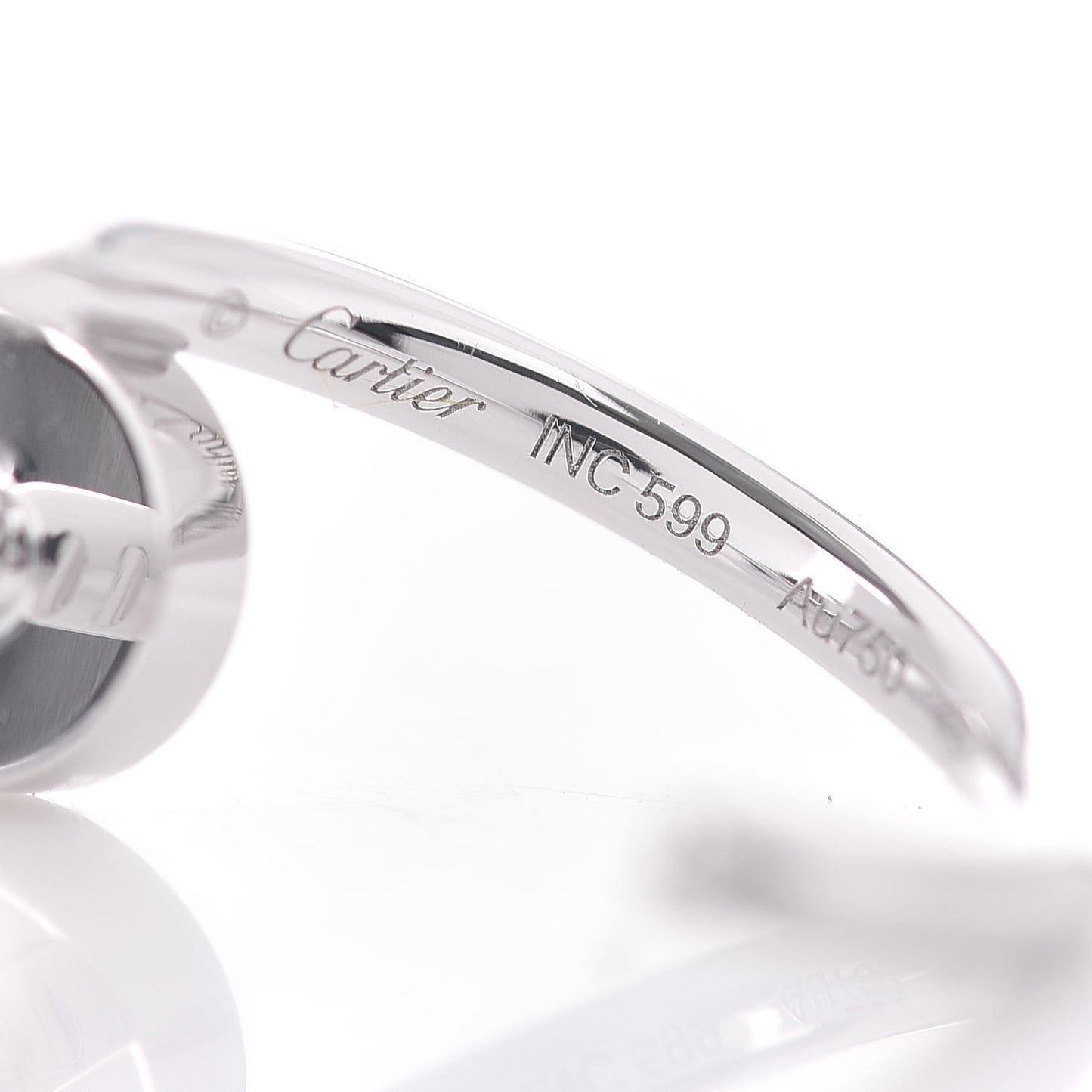 18K White Gold Juste Un Clou Hoop Earrings