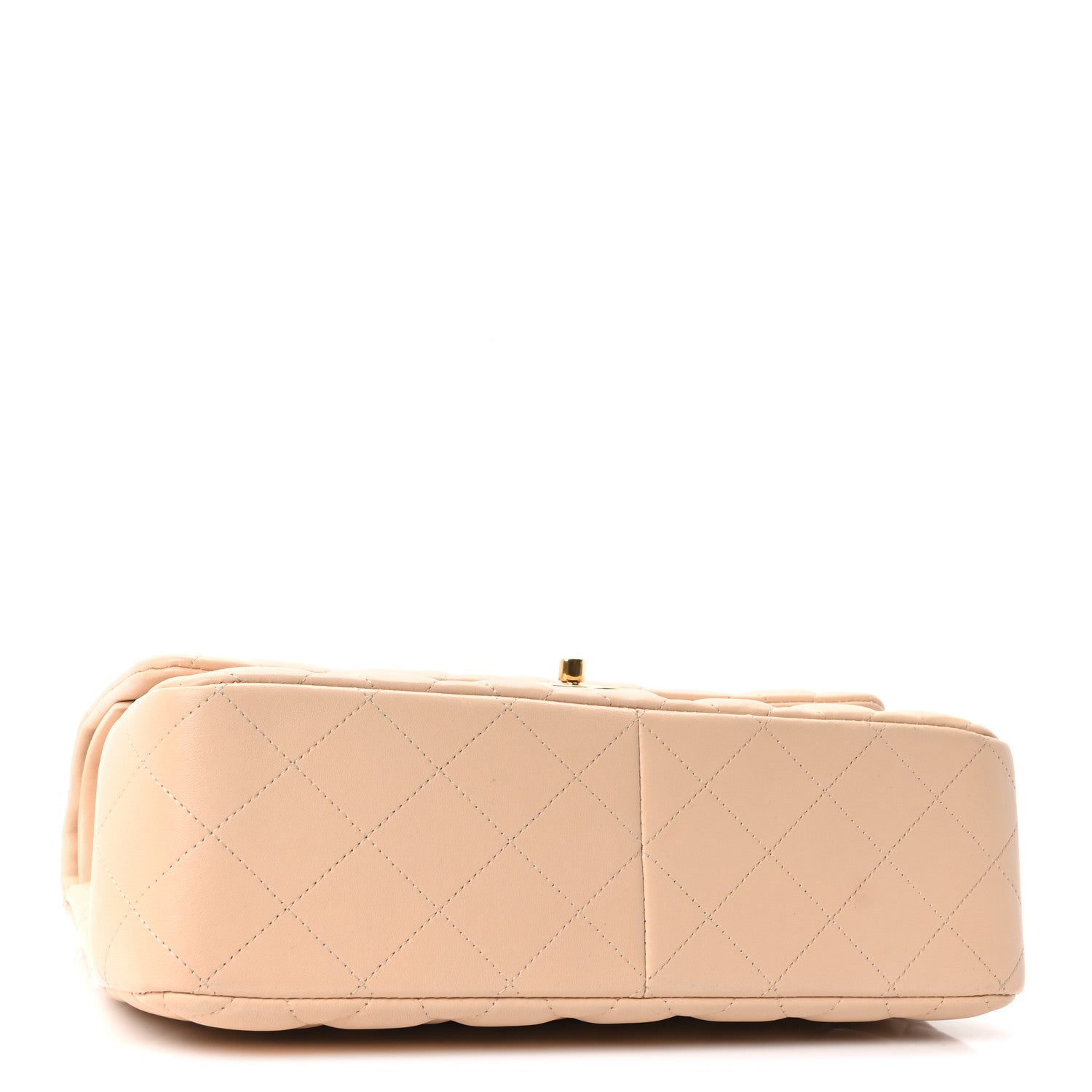 Chanel Lambskin Quilted Jumbo Double Flap Beige 4 of 10