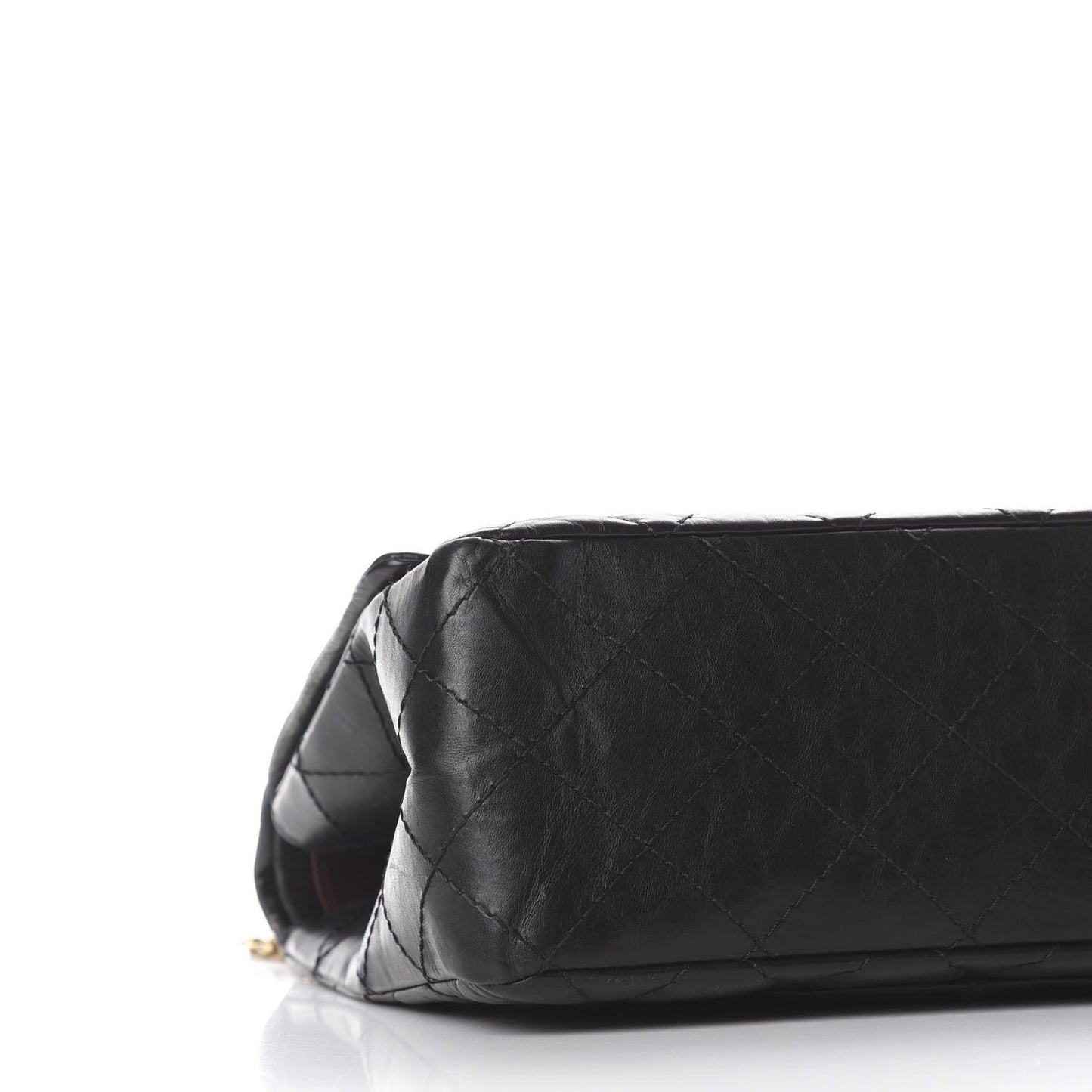 Aged Calfskin Quilted 2.55 Reissue 227 Flap Black