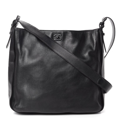 Chanel Calfskin CC Shoulder Bag Black 1 of 10