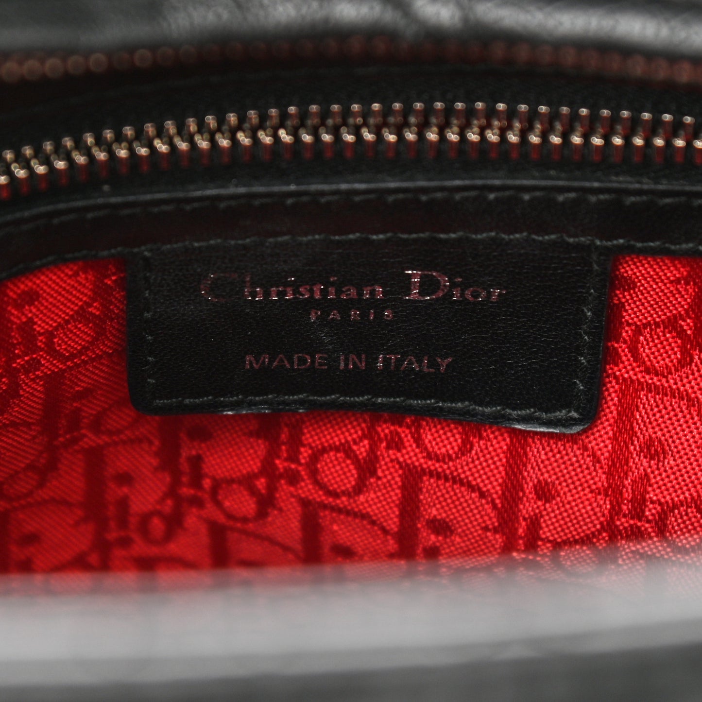 Lambskin Cannage Large Lady Dior Black