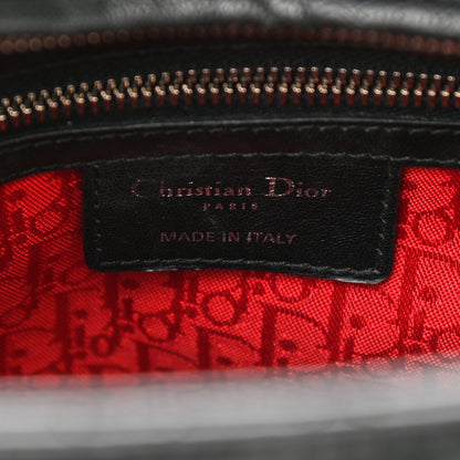 Christian Dior Lambskin Cannage Large Lady Dior Black 6 of 11