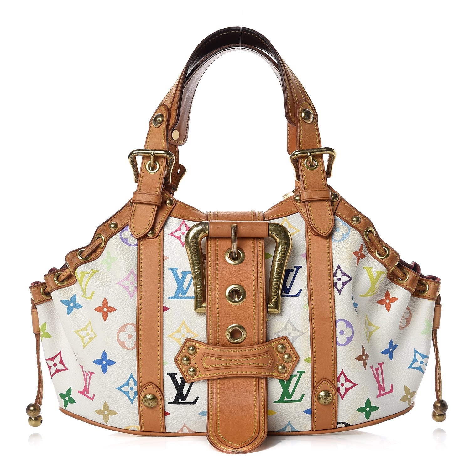 Louis Vuitton Monogram Multicolor Theda GM White 1 of 23
