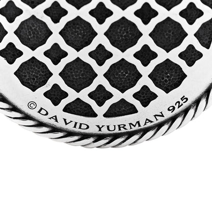 David Yurman Sterling Silver Large Labyrinth Disc Pendant 4 of 4