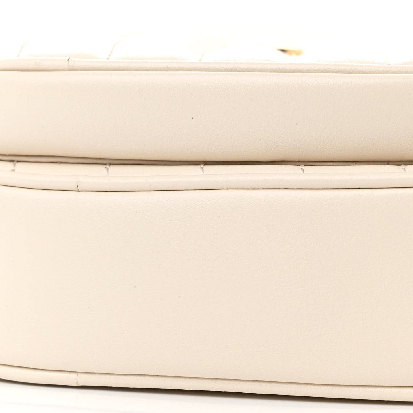 Calfskin Matelasse Diagonal Mini Interlocking G Heart Shoulder Bag Mystic White