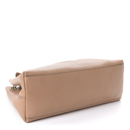 Gucci Pebbled Calfskin Medium Soho Chain Shoulder Bag Rose Beige 4 of 11