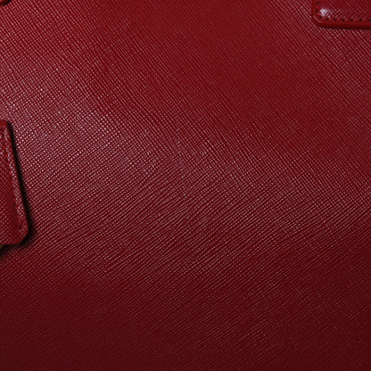 Prada Saffiano Lux Large Tote Fuoco 13 of 16