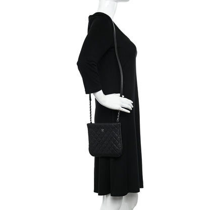 Chanel Aged Calfskin Quilted Crossbody Bag Black 2 of 9