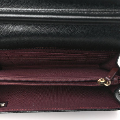 Chanel Caviar Quilted Square Wallet On Chain WOC Black 5 of 12