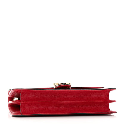 Gucci Dollar Calfskin Interlocking G Shoulder Bag Red 4 of 21