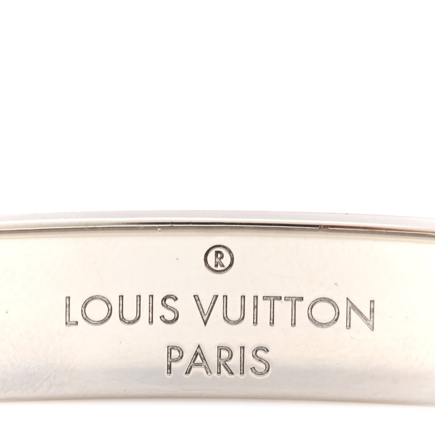 Louis Vuitton Palladium Monogram Nanogram Cuff S Silver 4 of 5
